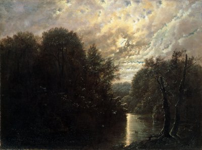 Flusslandschaft im Rosental bei Leipzig von Karl Gustav Carus